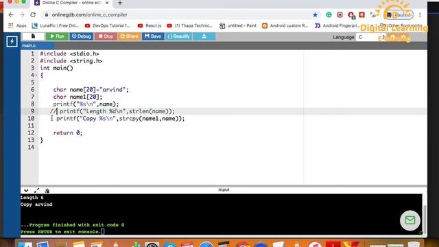 42 C String Inbuilt Methods | Online Training Download app from below link смотреть онлайн