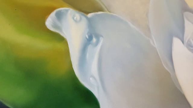 White Gardenia Flower - oil painting process by Elena Valerie Artist смотреть онлайн