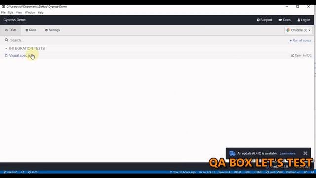 Part 26 - Automated Visual Testing with Cypress using - Open Source Snapshot Plugin & Percy смотреть онлайн