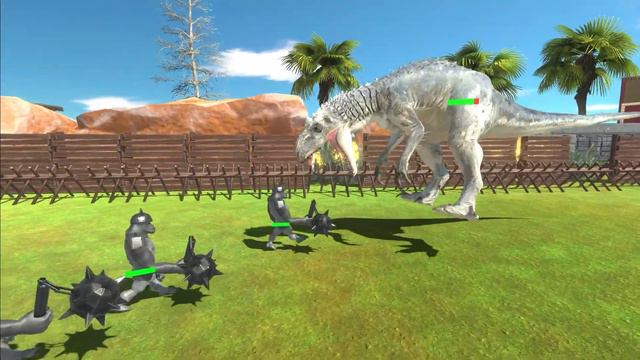 Giant Indominus Rex vs King Kong | Indominus Rex Growing - Animal Revolt Battle Simulator смотреть онлайн