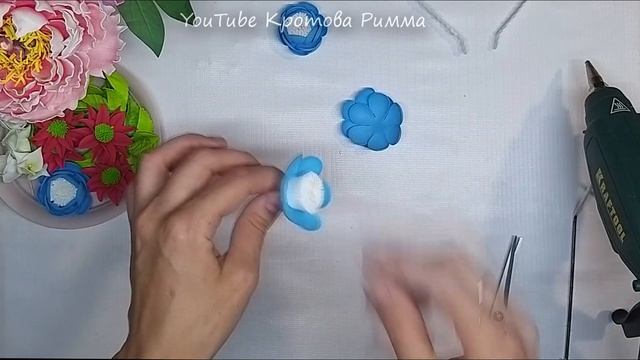 Ободок с цветочками из фоамирана! смотреть онлайн