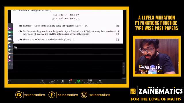 A LEVELS P1 FUNCTIONS MARATHON PRACTICE TYPE WISE PAST PAPER QESTIONS. смотреть онлайн
