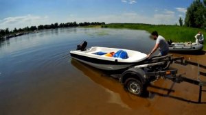 Отдыхаем на Волге на лодке Кайман 36S