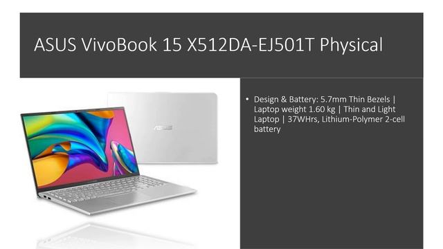 Personal Computer, Laptop, ASUS VivoBook 15 X512DA-EJ501T, 8GB, 512GB SSD, Ryzen 5, Sci Tech смотреть онлайн