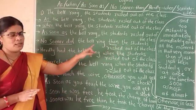 As/When/As Soon As/No sooner-than/Hardly-when/Scarcely-when|English Grammar|Lalita Bhinge-Kallole|| смотреть онлайн