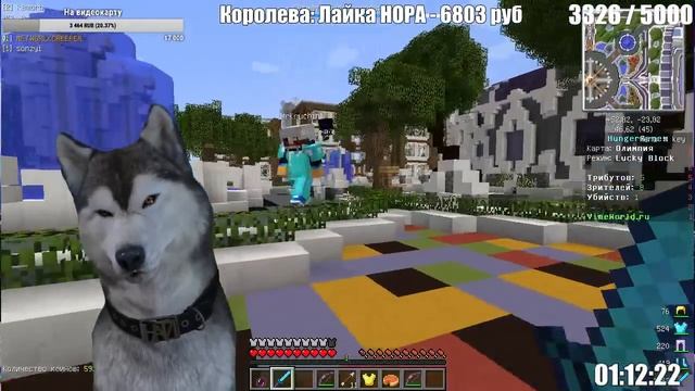 VIMEWORLD С ГОВОРЯЩИМ ХАСКИ | СТРИМ С СОБАКОЙ | #GAME #MINECRAFT смотреть онлайн