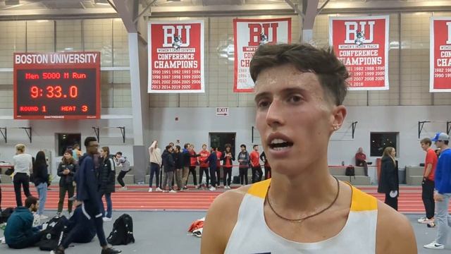 Nico Young Talks New NCAA 5k Indoor Record 12:57.14 At BU John Thomas Terrier Classic! смотреть онлайн