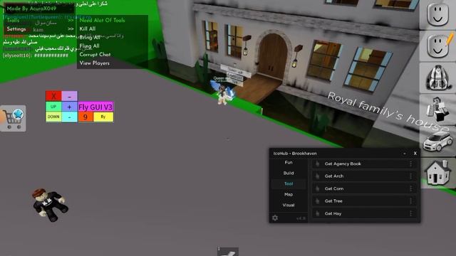 Гоняем лысых в Брок ( я старался ) Brookhaven script fluxus смотреть онлайн