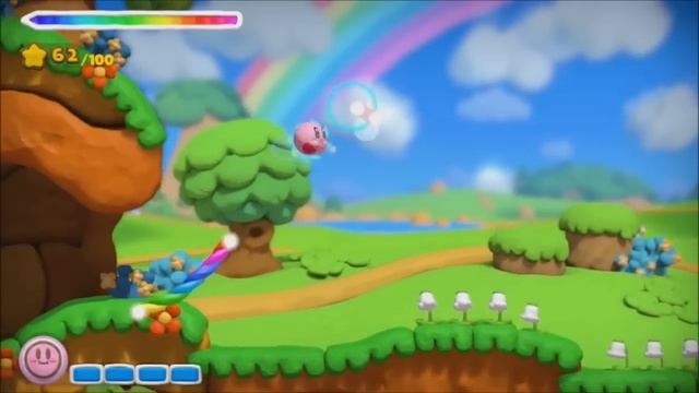 Kirby and the Rainbow Curse - 100% Walkthrough - Level 1-1 The Adventure Begins смотреть онлайн