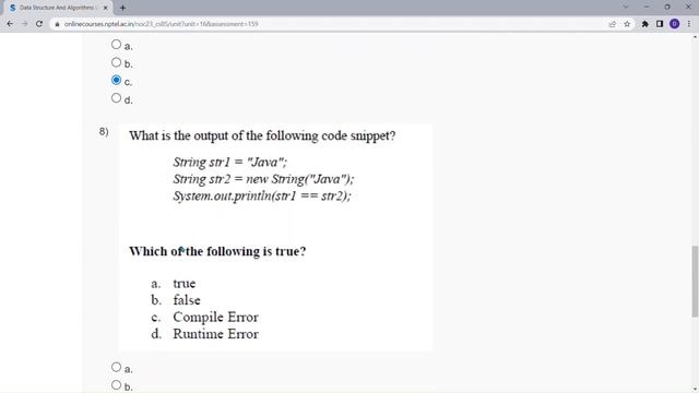 NPTEL Data Structure And Algorithms Using Java Week 0 Assignment 0 Solution July 2023 смотреть онлайн
