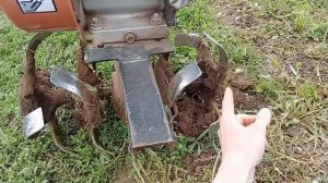 Прополка междурядий картофеля мотоблоком