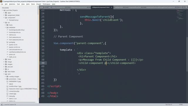 How Child Component Communicate with Parent Component in Vue.js | Vue.js Custom Component. Part - 4 смотреть онлайн