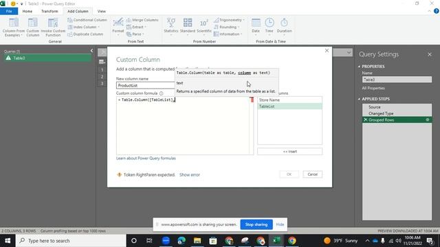 Column to List in EXCEL (Using Power Query) смотреть онлайн