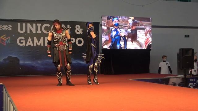 Unicon Game Expo 2021 Косплей Дефиле МК11 Лю Канг и Китана.