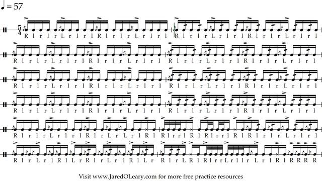 5/4 Shopping Spree (Velvet Knights) | 20-160 bpm play-along drum chop practice sheet music смотреть онлайн