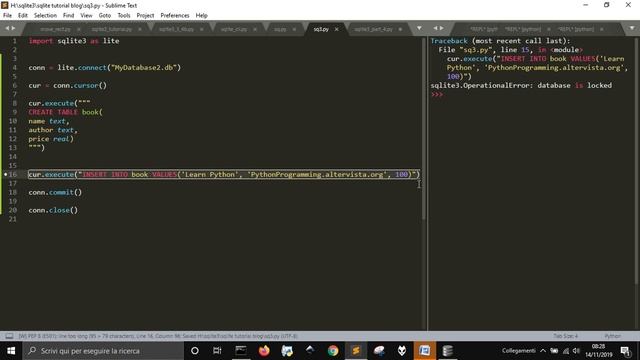 Python and Sqlite3 basics смотреть онлайн