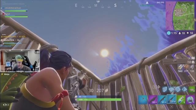 Ninja,Myth,Dakota and more react to the tilted towers meteor смотреть онлайн