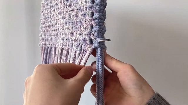 DIY | Macrame top handle bag tutorial | Bolsa de macrame | 마크라메 가방 смотреть онлайн