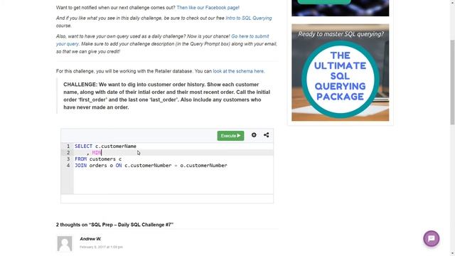 SQL Prep - Daily Challenge #7 смотреть онлайн