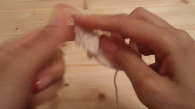 Ажурный узор "Листья" спицами. Шаль-палантин. смотреть онлайн