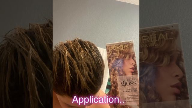 Loreal Le Color Toning Gloss Honey Blonde On My Dark Blonde Hair смотреть онлайн