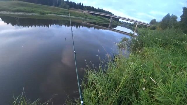 Рыбалка в проводку.Вечерняя ловля леща.На сильном течении. смотреть онлайн