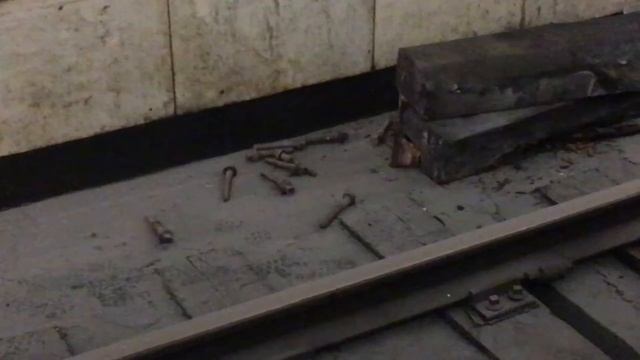 Осмотр работ во время технологического «окна» на Замоскворецкой линии станция Тверская 09.10.16 смотреть онлайн