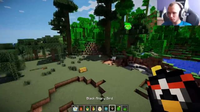 ANGRY BIRDS W MINECRAFT! смотреть онлайн
