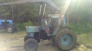 Старый стогомет в работе мтз-80 RUSSIAN TRACTORS