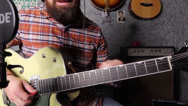 How to play "The Hillbilly Moon Explosion" - Call Me (Blondie Cover) Rockabilly Guitar Tutorial смотреть онлайн