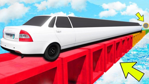 КАК ДАЛЕКО СМОЖЕТ ДЛИННАЯ ТАЧКА ПРОЕХАТЬ ПО ДЫРЯВЫМ БЛОКАМ В ГТА 5? ЭКСПЕРИМЕНТЫ В GTA 5 ONLINE