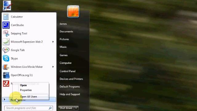 How to Open the Start Menu Folder in Windows 7 смотреть онлайн