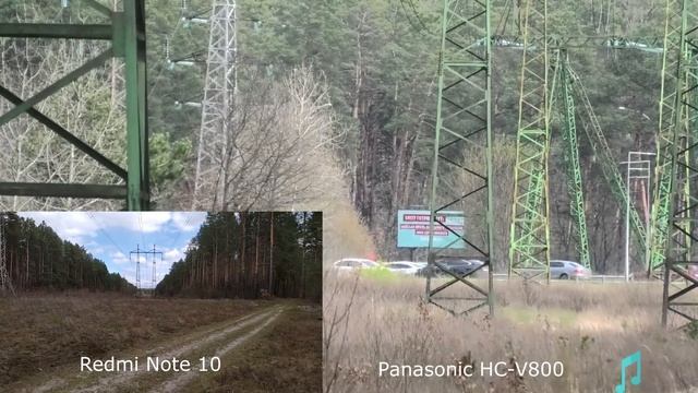 Panasonic HC-V 800 тест оптический зум.Плюс Redmi Note 10 и Sjcam 10pro