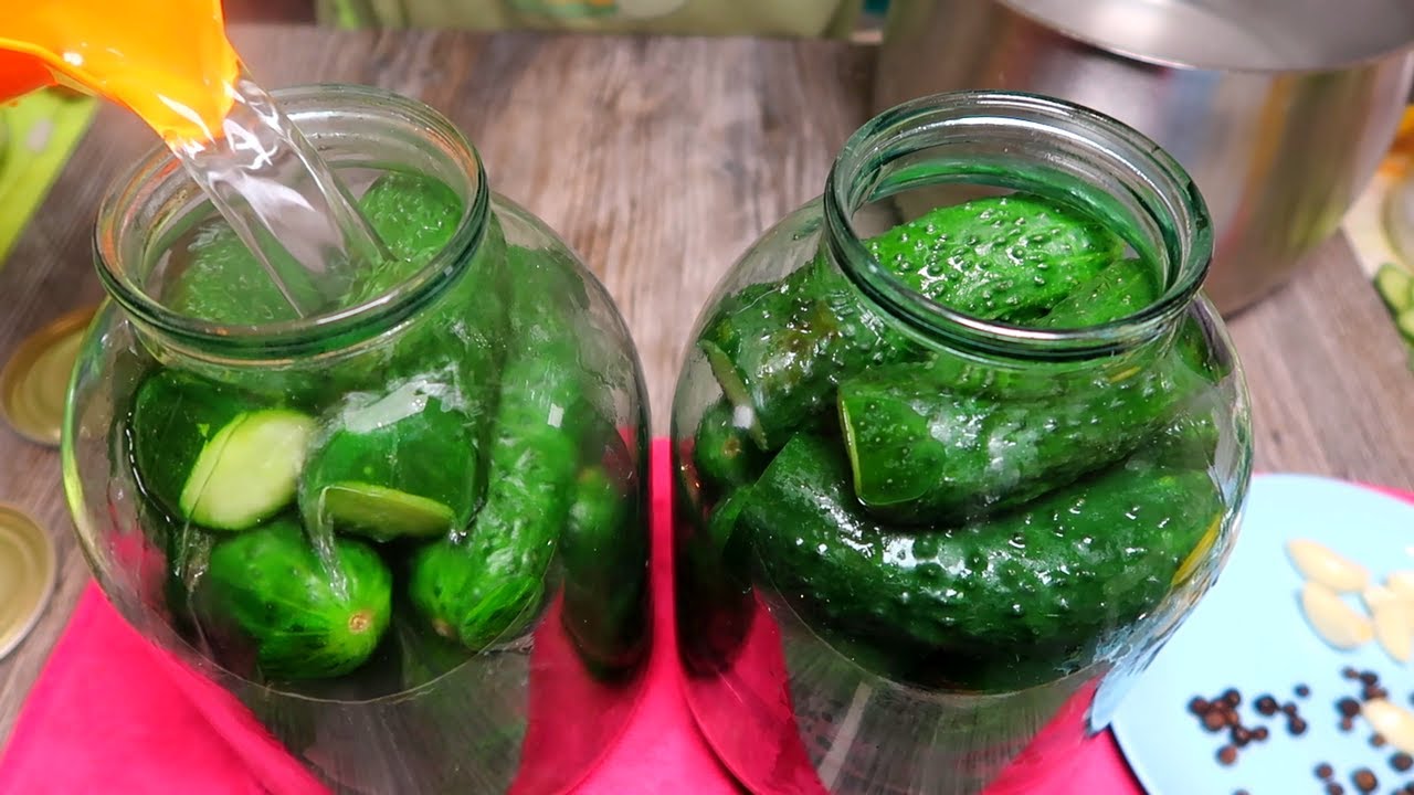 Самые вкусные огурцы на зиму. Все просят рецепт. Хрустящие маринованные огурцы смотреть онлайн