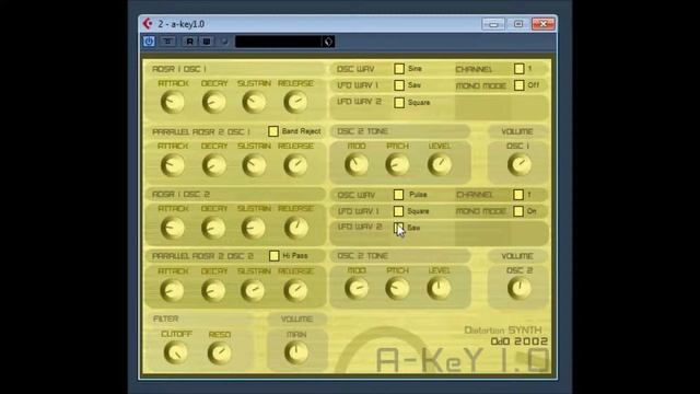 A Key 1 0 Distortion synth by odo synths 2002 смотреть онлайн