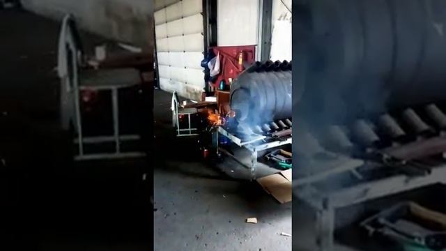 Печь булерьян, растопка соляркой. смотреть онлайн