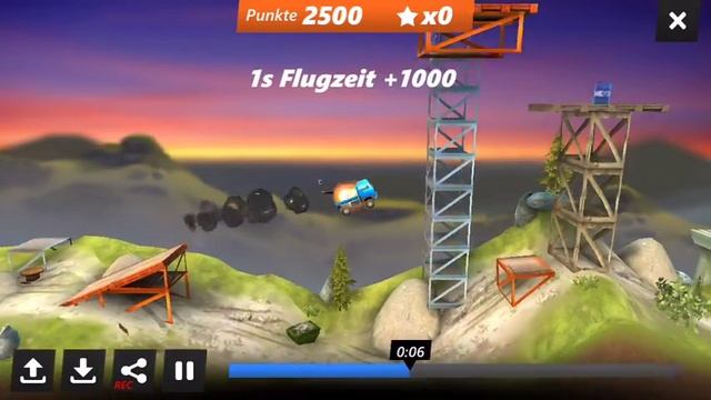 Bridge Constructor Stunts - Level 1-1 Walkthrough смотреть онлайн
