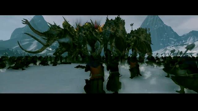 WAR MAMMOTH VS 2000 MEN!!! TOTAL WAR: WARHAMMER Norsca DLC смотреть онлайн