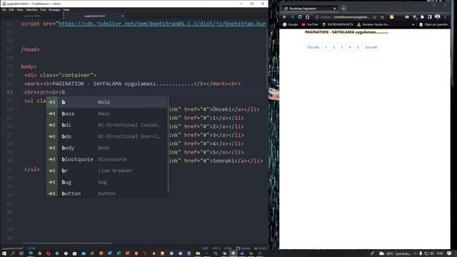 13 Bootstrap Pagination İşlemleri Ders013 смотреть онлайн