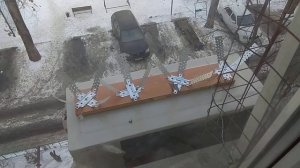 Защита от голубей на кондиционере.