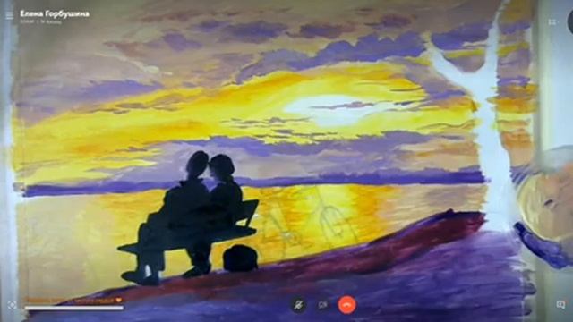 ? ХуДоЖнИкИ | Елена Горбушина | Романтика заката | Рисуем вместе | Акрил | Онлайн трансляция смотреть онлайн