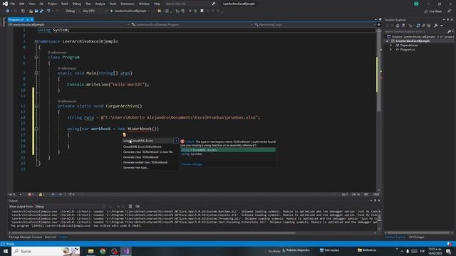 Como cargar un archivo excel con c# смотреть онлайн