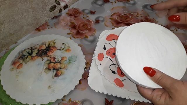 Прочные или нет? Подставки под горячее из гипса. смотреть онлайн