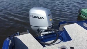Honda BF80 быстрый старт ! Волжанка 49 Легенд фиш