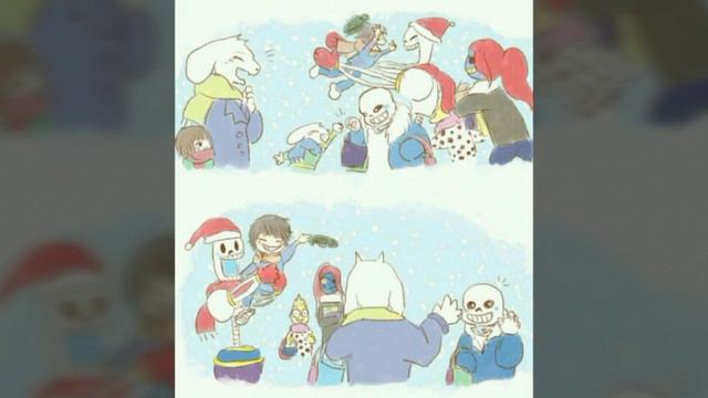 Undertale новый год))) смотреть онлайн