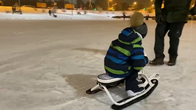 Дрифт на снегокате