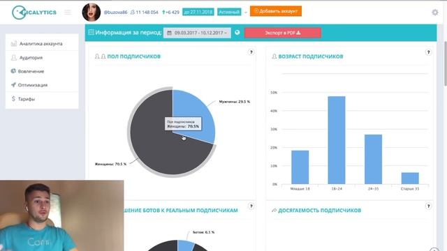 ?ЧЕСТНЫЙ Анализ Инстаграм Ольги Бузовой, сервис аналитики Picalytics смотреть онлайн