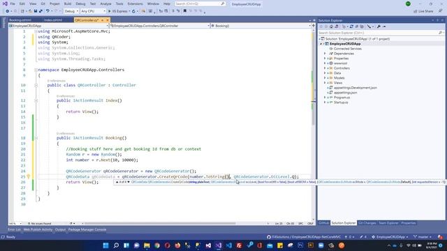 How To Generate QR Code Using ASP.NET Core | Generate QR Code in .NET Core MVC ASP.NET MVC C# смотреть онлайн