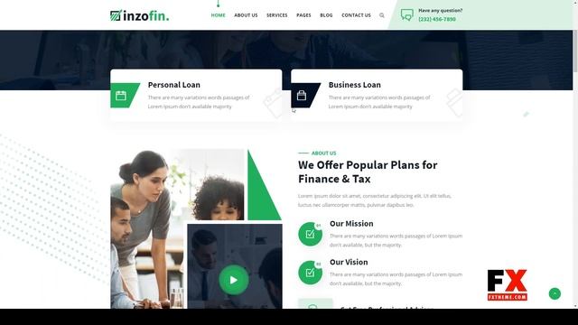 Inzofin Finance and Tax WordPress Theme 14 advisor смотреть онлайн
