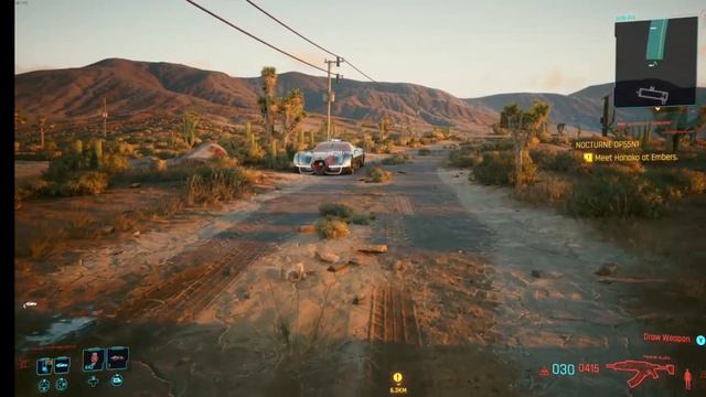 Cyberpunk 2077: Revisiting Nomad start Village and flying car mod смотреть онлайн